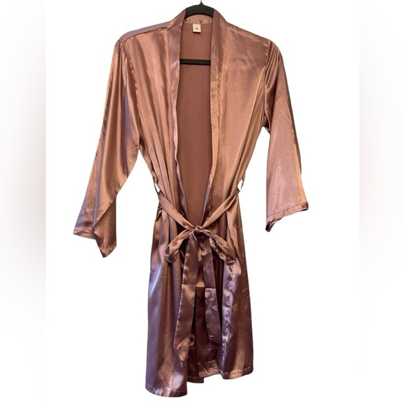 Satin Robe with Belt M - Picture 1 of 5